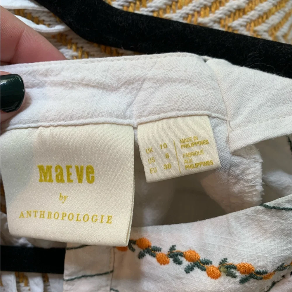 Maeve by Anthropologie Fruit Puff Sleeve top